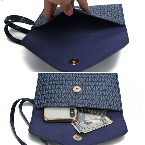 Vegan Leather Tote Bag Set Women Top Handle Purse Wallet Organizer - Picture 8 of 9